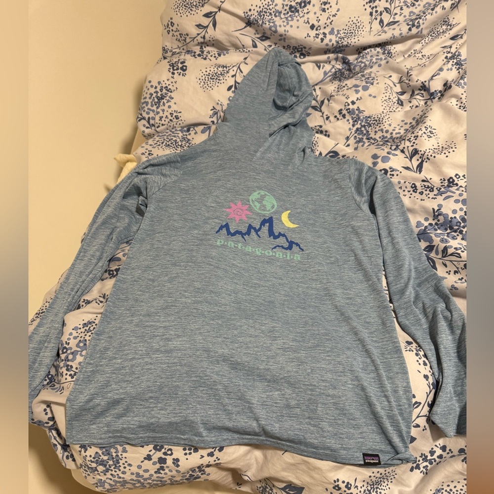 Patagonia Light Blue Patterned Shirt